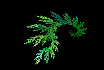 Poster - Computer generated fractal pattern and shape