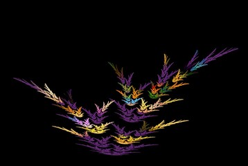 Poster - Computer generated fractal pattern and shape