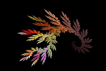 Poster - Computer generated fractal pattern and shape