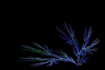 Poster - Computer generated fractal pattern and shape