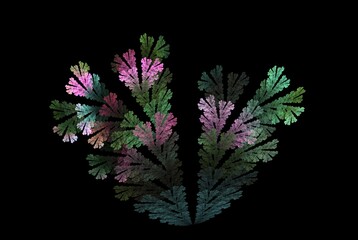 Poster - Computer generated fractal pattern and shape