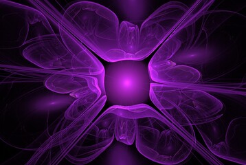 Poster - Computer generated fractal pattern and shape