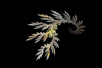 Poster - Computer generated fractal pattern and shape