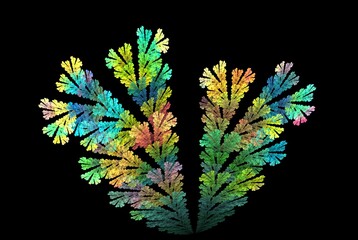Poster - Computer generated fractal pattern and shape