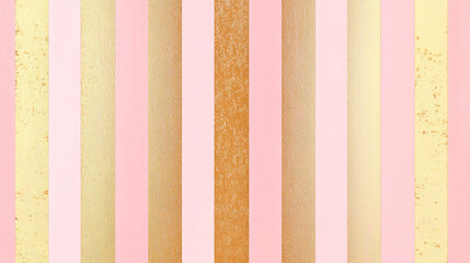 Aufkleber - Elegant pink and gold striped background perfect for chic wallpaper or stylish graphic designs, seamless stripe pattern