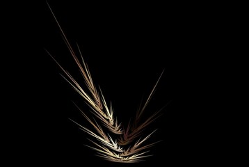 Poster - Computer generated fractal pattern and shape