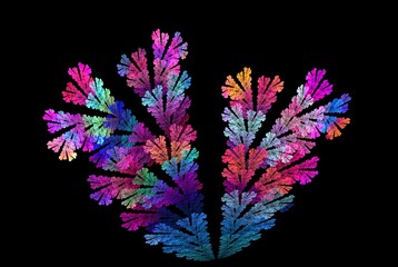 Poster - Computer generated fractal pattern and shape