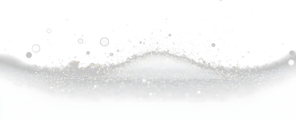 Wall Mural - white dust png, christmas dust glowing bokeh confetti light and glitter texture overlay for your des