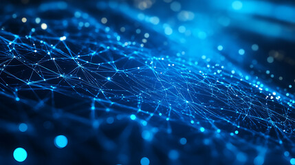 Aufkleber - A background for an infographic, digital, cybersecurity, modern and geek-vibes, dominant color must be blue