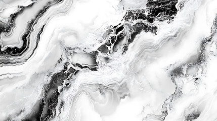 Poster - Graphic design illustration of gray marble in black and white