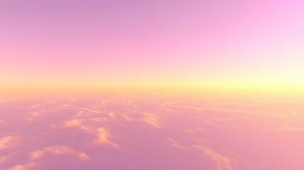 Poster - **An atmospheric dusk sky gradient transitioning from muted lavender to fiery pink-orange
