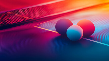 Aufkleber - Table tennis abstract colorful background design, sports concept