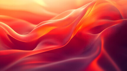 Poster - Sunset-hued silk drapes, abstract background, design texture