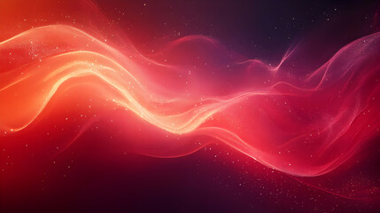 Poster - Red energy wave abstract background design