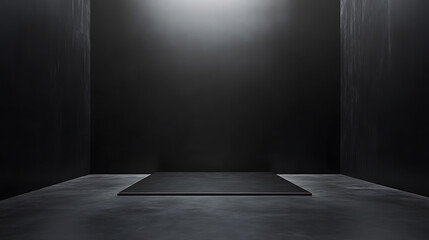 Poster - A black area with an empty space on it