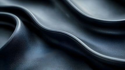 Poster - Dark, wavy fabric texture, abstract background, design element