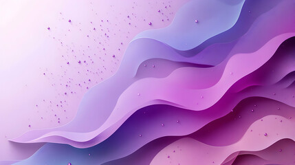 Poster - Abstract Purple Waves Background Design