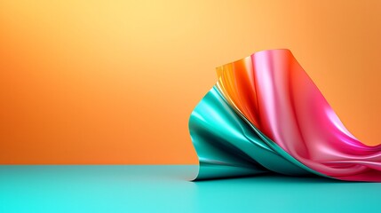 Poster - Striking holographic foil background with a hypnotic iridescent finish mesmerizing shimmering textures luminous reflections interplay of light and shadow ethereal and otherworldly presence