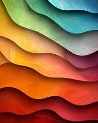 Poster - Mesmerizing iridescent holographic foil texture with captivating rainbow gradient blends vivid light refractions dynamic organic patterns and a retrofuturistic digital art aesthetic