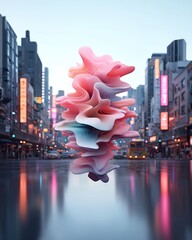 Poster - Captivating holographic foil composition exuding an otherworldly iridescent glow shimmering kaleidoscopic refractions ornate fractal inspired designs vivid spectral color palettes
