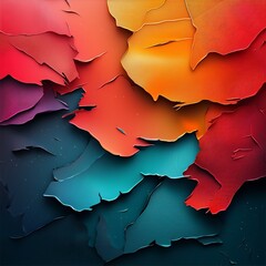 Poster - Mesmerizing holographic foil like surface with vibrant kaleidoscopic rainbow hues and glistening iridescent components entrancing chromatic distortions hypnotic shifting gradients