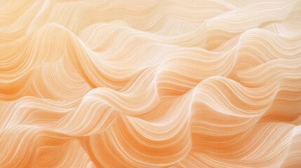 Poster - A very delicate peach gradient with abstract waves, perfect for an elegant background or presentation.

