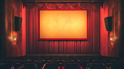 Leinwandbilder - Retro theater banner on the wall