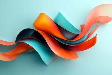 Poster - visually striking digital dreamscape featuring a vibrant holographic foil composition with dynamic p