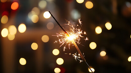 Poster - Sparklers at a party during the holidays