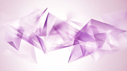 Poster - A minimalist abstract vector banner featuring transparent geometric purple lines on a clean white background.

