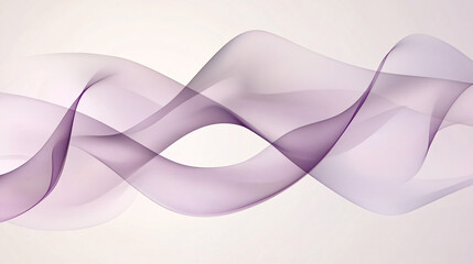 Poster - A minimalist abstract vector banner featuring transparent geometric purple lines on a clean white background.

