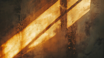 Aufkleber - Warm filter abstract shadow on the wall jpg background