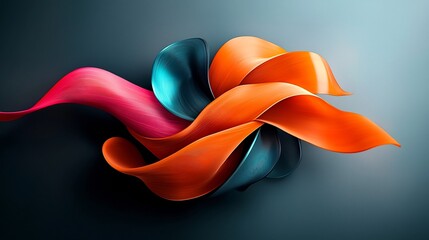 Poster - Captivating holographic design with a vibrant iridescent foil overlay sleek and futuristic abstract shapes dynamic lighting effects and striking three dimensional depth