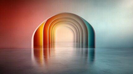 Poster - Mesmerizing holographic texture with shimmering iridescent foil hypnotic rainbow patterns and captivating prismatic reflections creating an ethereal energy field