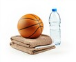 © CaptureCollabStudios - Essentials for basketball practice include a ball, water bottle, and towels for hydration and comfort