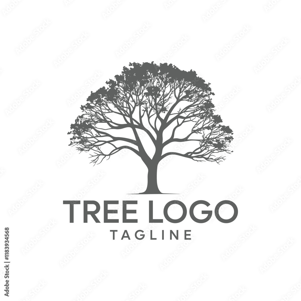 vector black tree of live icon on white background Stock Vector | Adobe ...