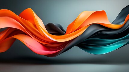 Poster - Captivating holographic design with a vibrant iridescent foil overlay sleek and futuristic abstract shapes dynamic lighting effects and striking three dimensional depth