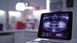 © Prostock-studio - A digital x-ray displayed on a tablet shows detailed images of dental structures.