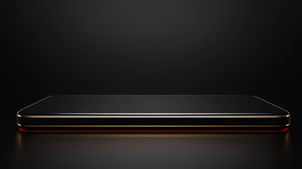 Poster - A sleek, luxurious black background with subtle geometric patterns, ideal for podium display or banners
