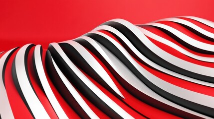 Wall Mural - Abstract red vector background with stripes. Design template for brochures, flyers, magazine