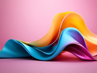 Poster - captivating holographic gradient with a mesmerizing iridescent foil surface hypnotic and otherworldl