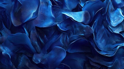 Poster - Digital blue geometric figures at abstract technology background. 3D rendering