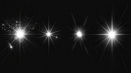 Wall Mural - light effect. lens flares, glow light starburst effects with sparkles and rays. christmas design rad