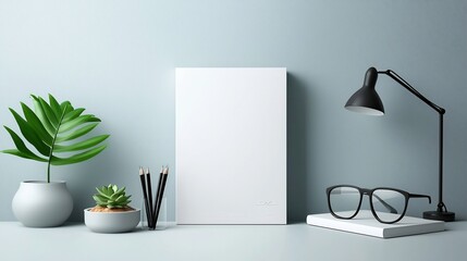 Poster - Versatile white paper packaging with smooth matte texture streamlined rectangular carton form sharp geometric edges and debossed branding