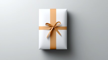 Poster - Compostable white paper wrap for trendy and eco friendly product packaging in a carton box with subtle branding using blind emboss or foil stamping