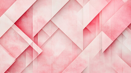 Poster - An elegant pastel pink geometric abstract pattern, perfect for a technology banner or presentation background.