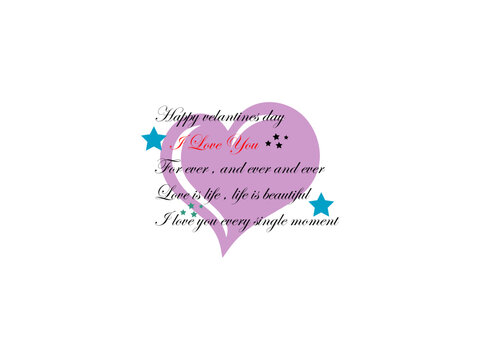 Happy valentine day logo design ,vector , T shirt ,poster and card , illustration and isolate template which contain a symbol of love .