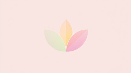 Aufkleber - Minimalist and abstract beige and pastel background, perfect for wallpaper, display, or banner presentations.

