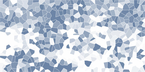 Aufkleber - Abstract Mosaic Pattern with Cool Blue Tones. Geometric Background for Modern Design and Creative Visuals. Light blue ash Broken quartz stained Glass Background with White lines
