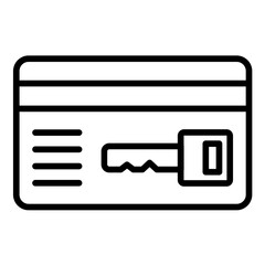 Canvas Print - Keycard Icon